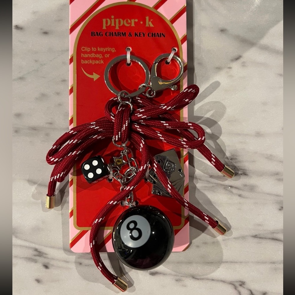 Piper K Lucky 8 Bag Charm